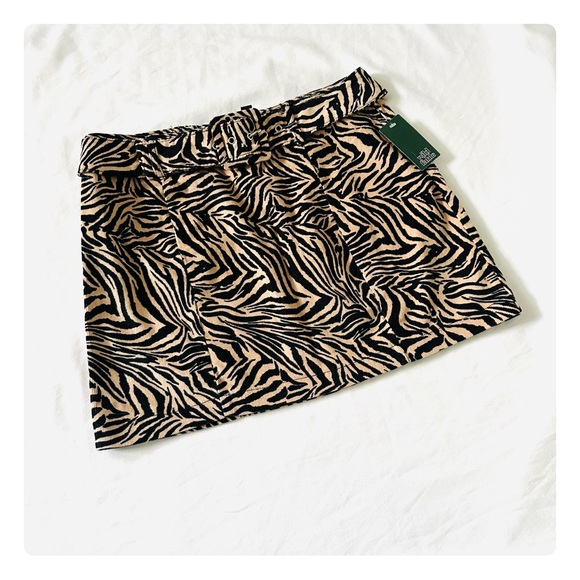 ★ NWT Wild Fable Animal Print Mini Skirt - Tan/Black ★ - Picture 11 of 14
